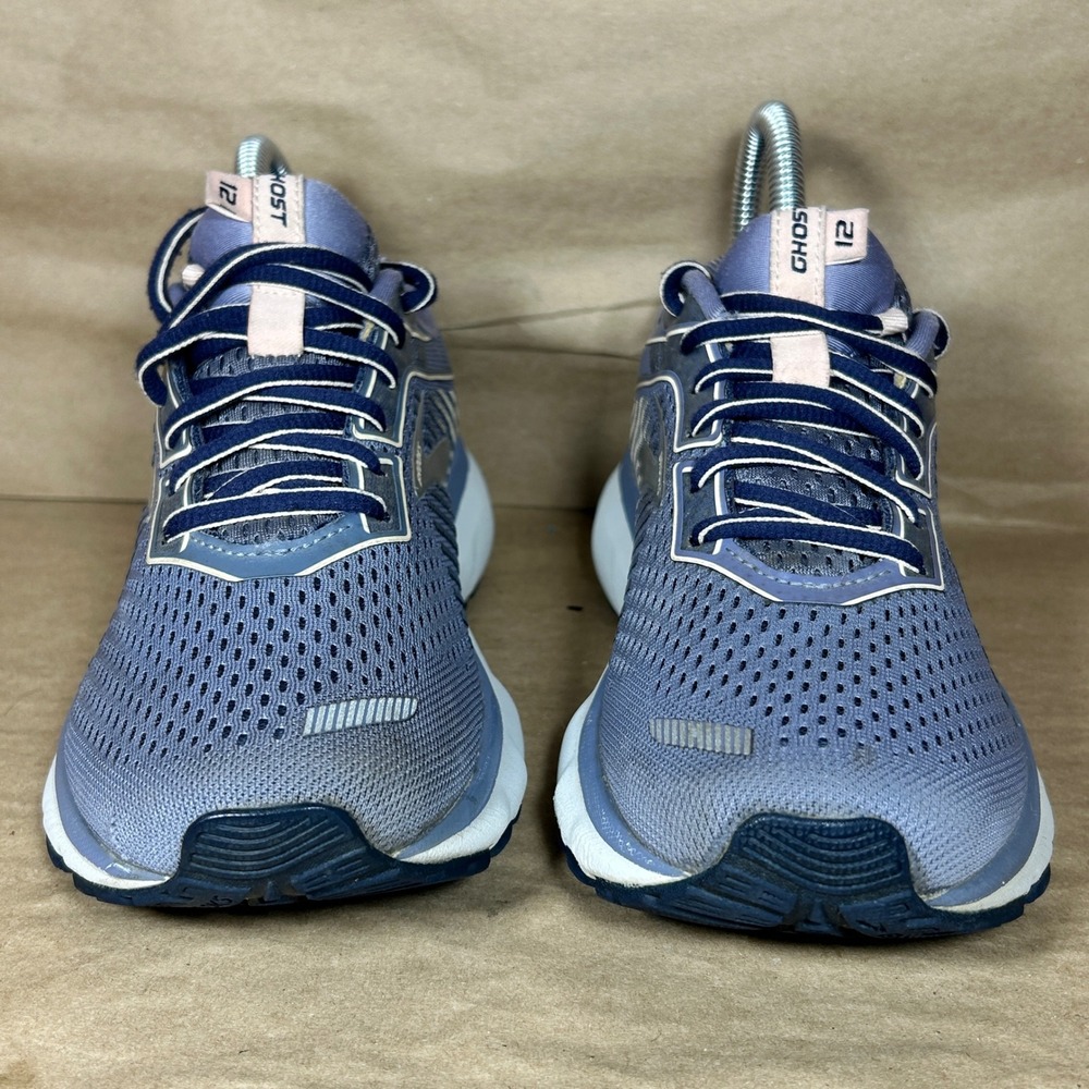Brooks Ghost 12 Running Shoes Mens 6.5 Wide D Blue Grey Mesh 1203051D086 - Picture 7 of 13